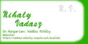 mihaly vadasz business card