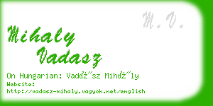 mihaly vadasz business card